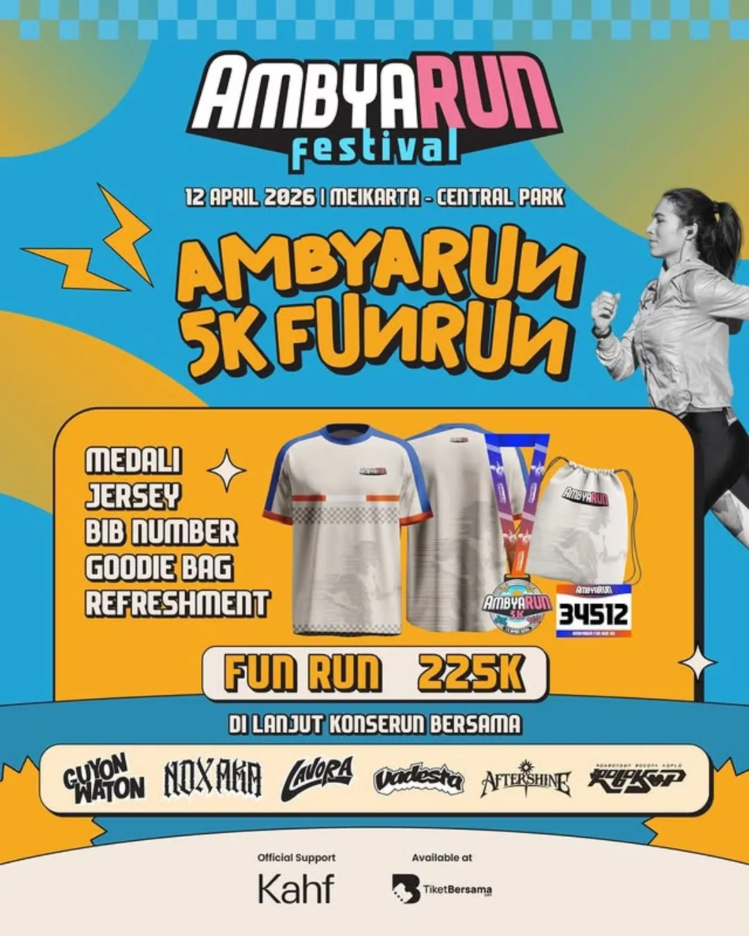 Poster event AMBYARUN Festival 2026 di Bekasi pada Minggu, 12 Apr 2026