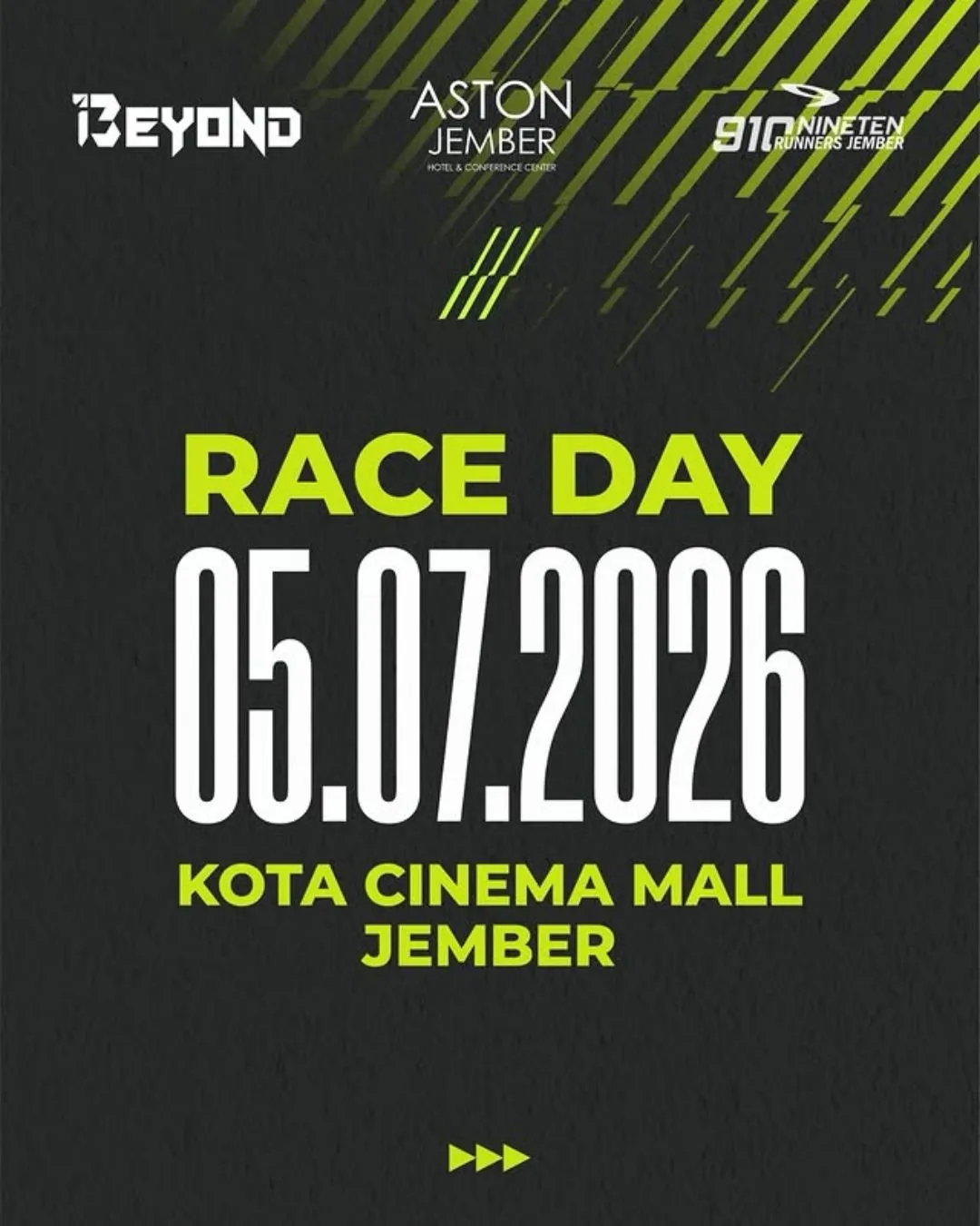 Poster event AstonRun 2026 Chapter #4 di Jember pada Minggu, 5 Jul 2026
