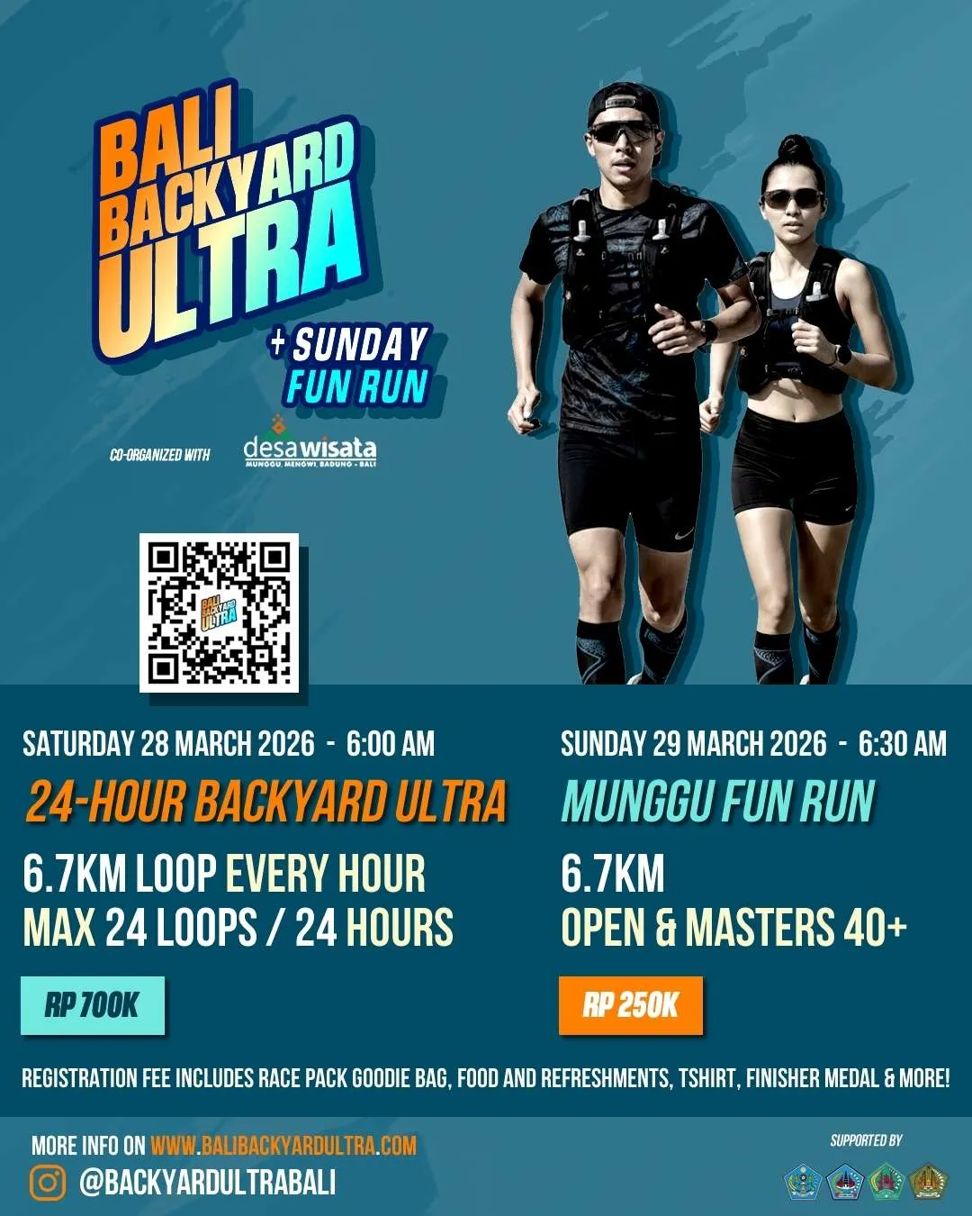 Poster event Bali Backyard Ultra 2026 di Badung pada Minggu, 29 Mar 2026