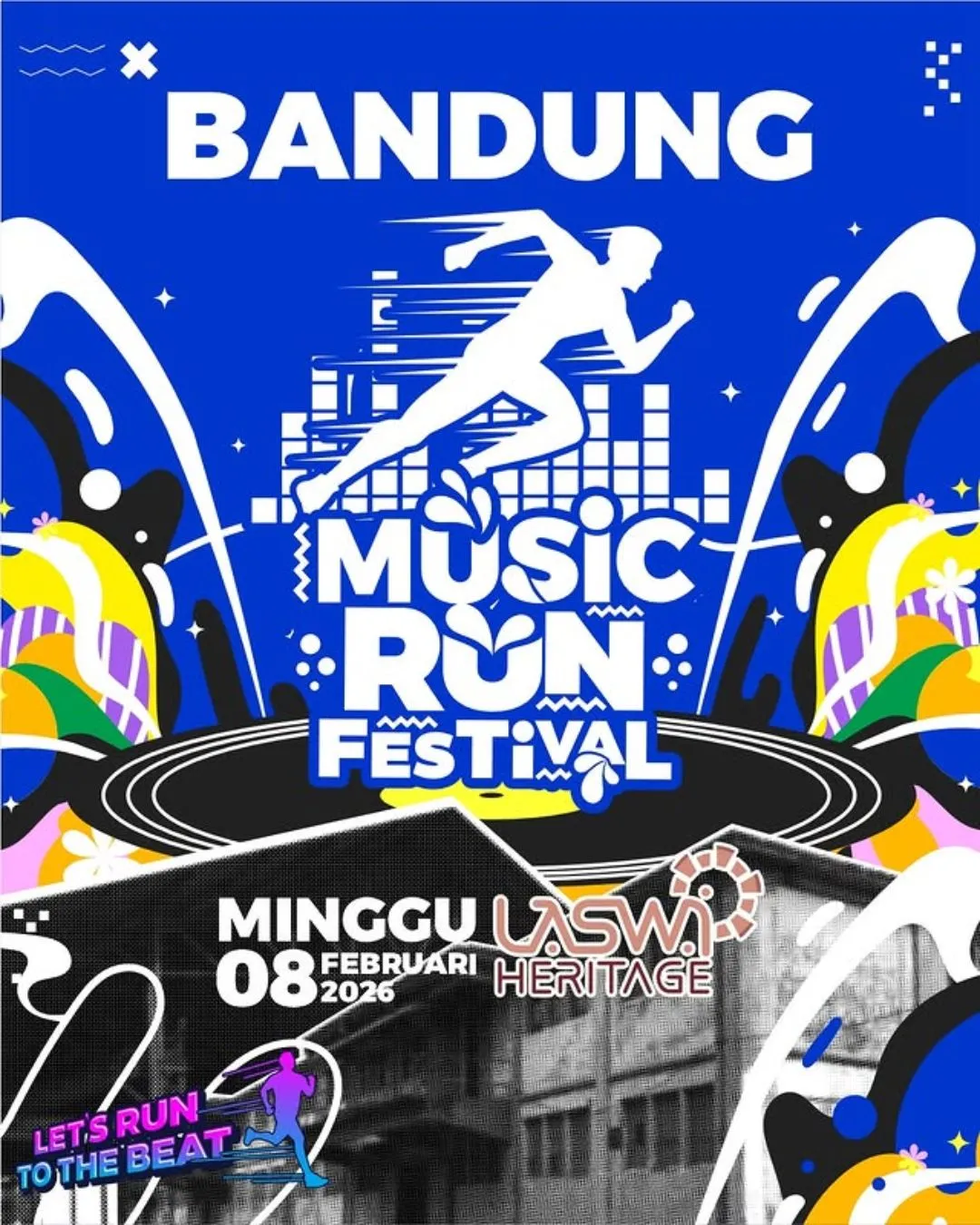 Poster event Bandung Music Run Festival 2026 di Bandung pada Minggu, 8 Feb 2026