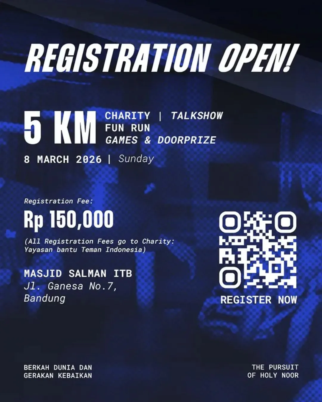 Poster event BEDUG Night Run 2026 di Bandung pada Minggu, 8 Mar 2026