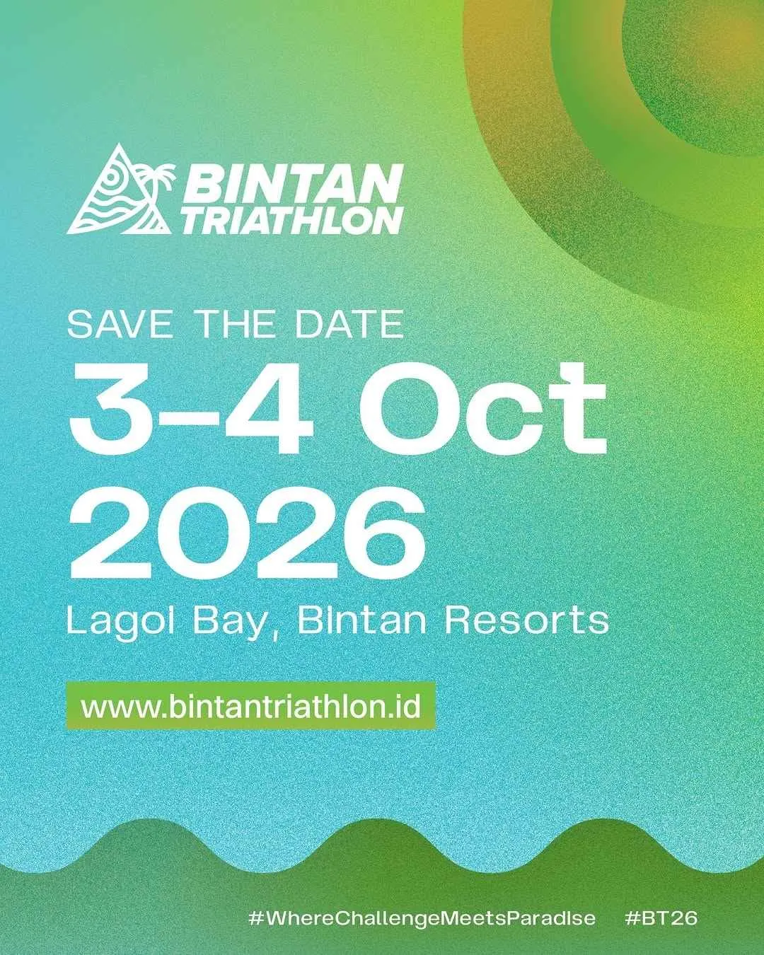 Poster event Bintan Triathlon 2026 di Bintan pada Minggu, 4 Okt 2026