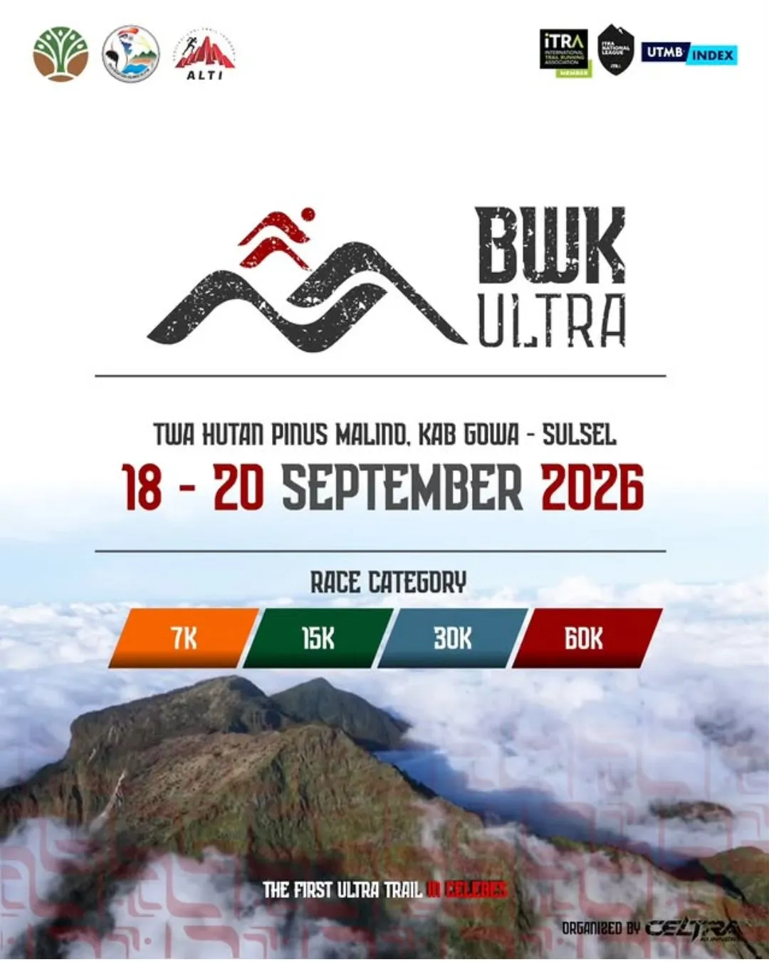 Poster event BWK Ultra 2026 di Gowa pada Minggu, 20 Sep 2026