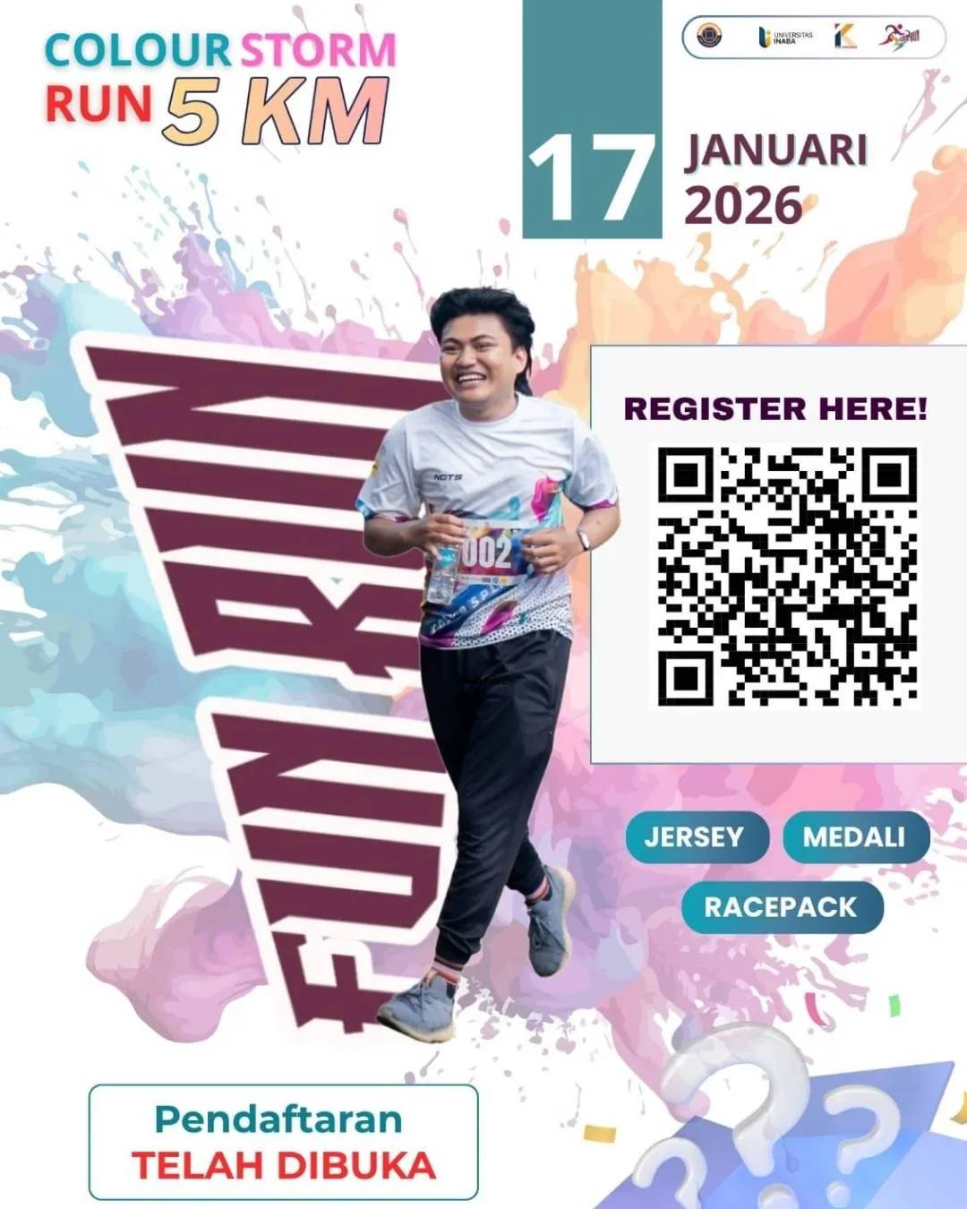 Poster event Colour Storm Run 2026 di Bandung pada Sabtu, 17 Jan 2026