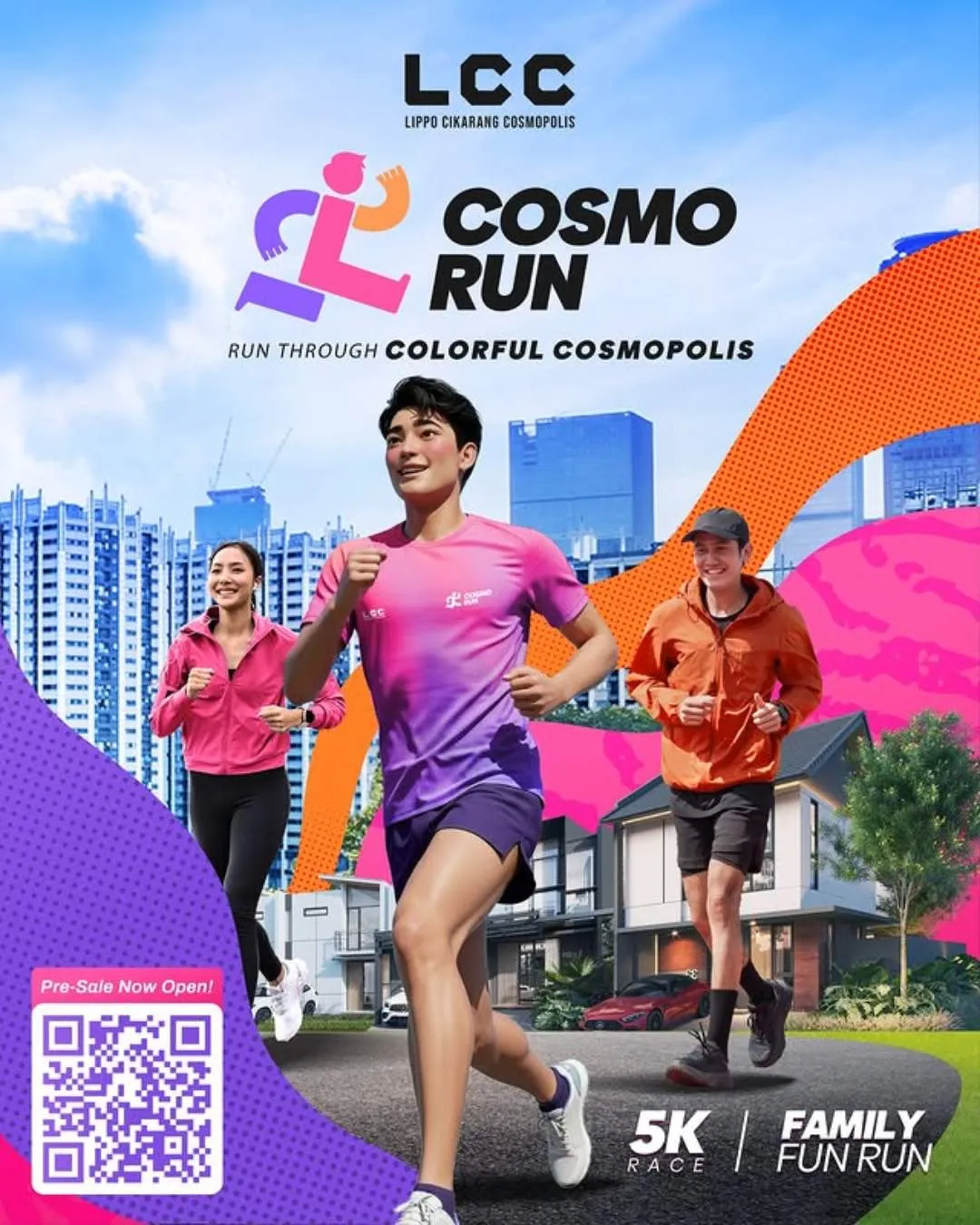 Poster event Cosmo Run 2026 di Bekasi pada Minggu, 1 Feb 2026