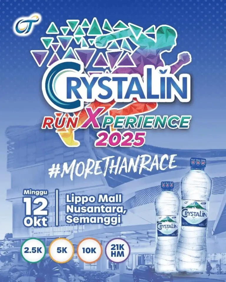 Poster event Crystalin Run Xperience 2025 di Jakarta pada Minggu, 12 Okt 2025