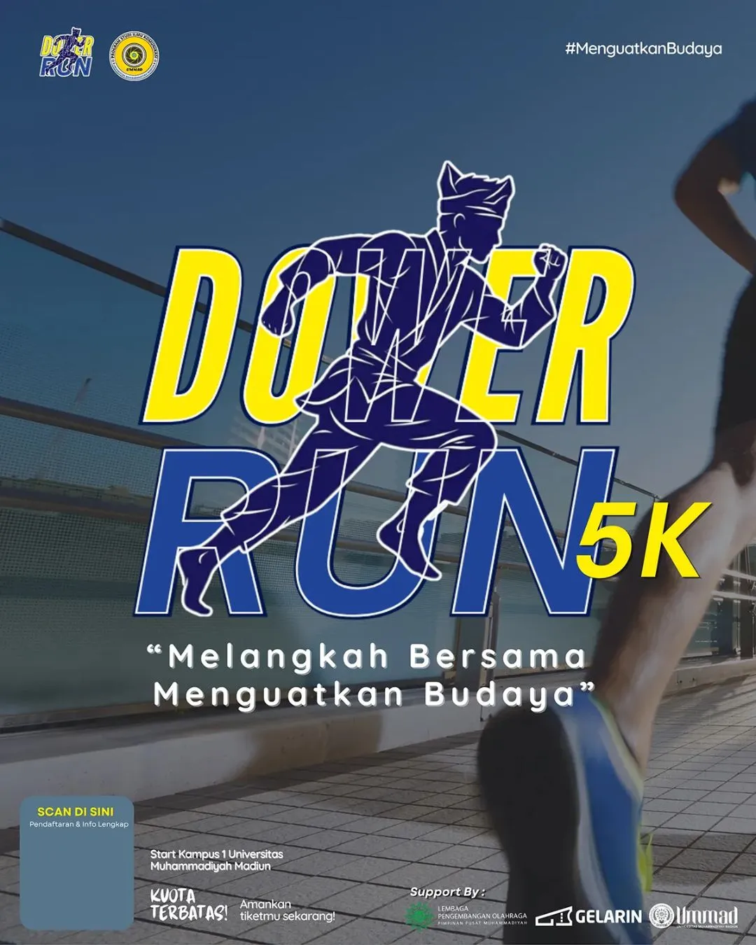 Poster event Dower Run 2026 di Madiun pada Minggu, 12 Jul 2026