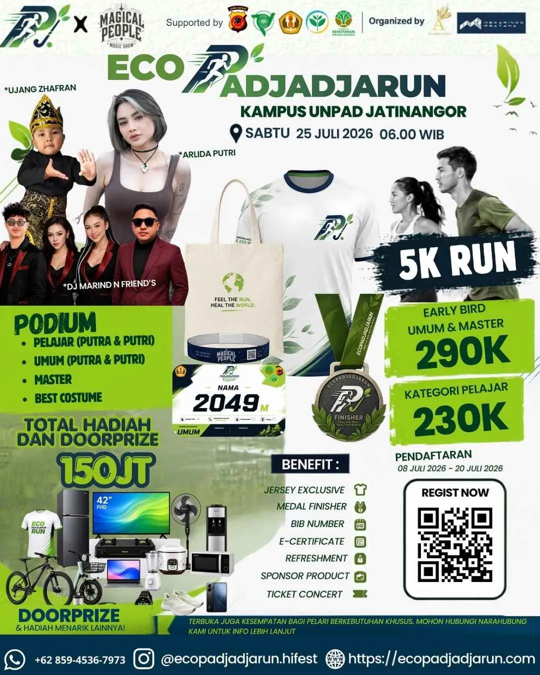 Poster event Eco Padjadjarun 2026 di Sumedang pada Sabtu, 25 Jul 2026
