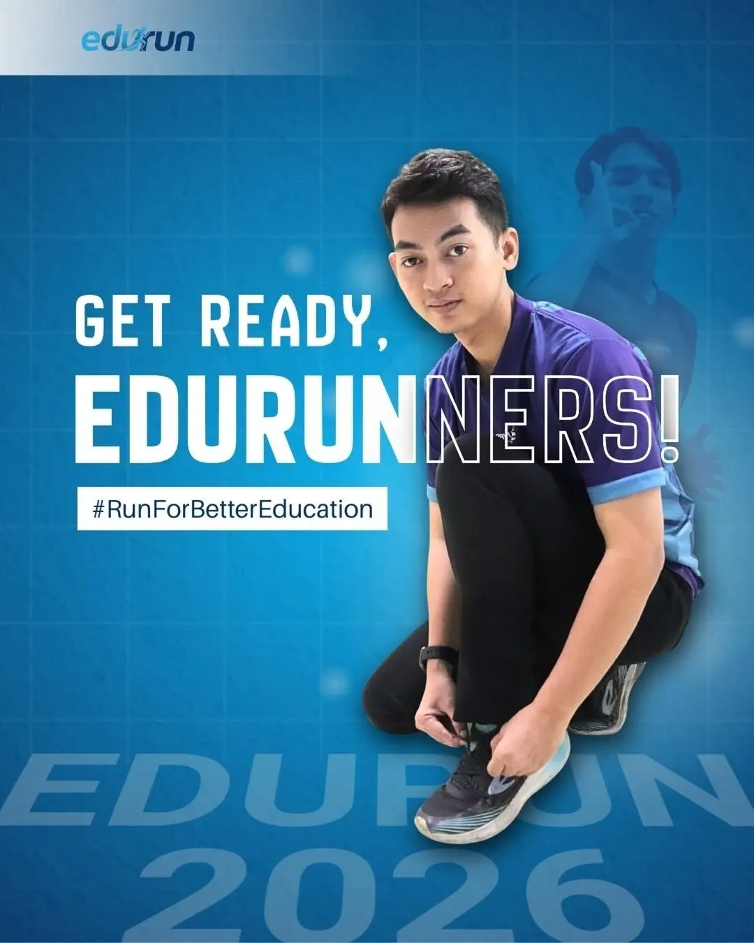 Poster event virtual Eduversal Charity Virtual Run (Edurun) 2026