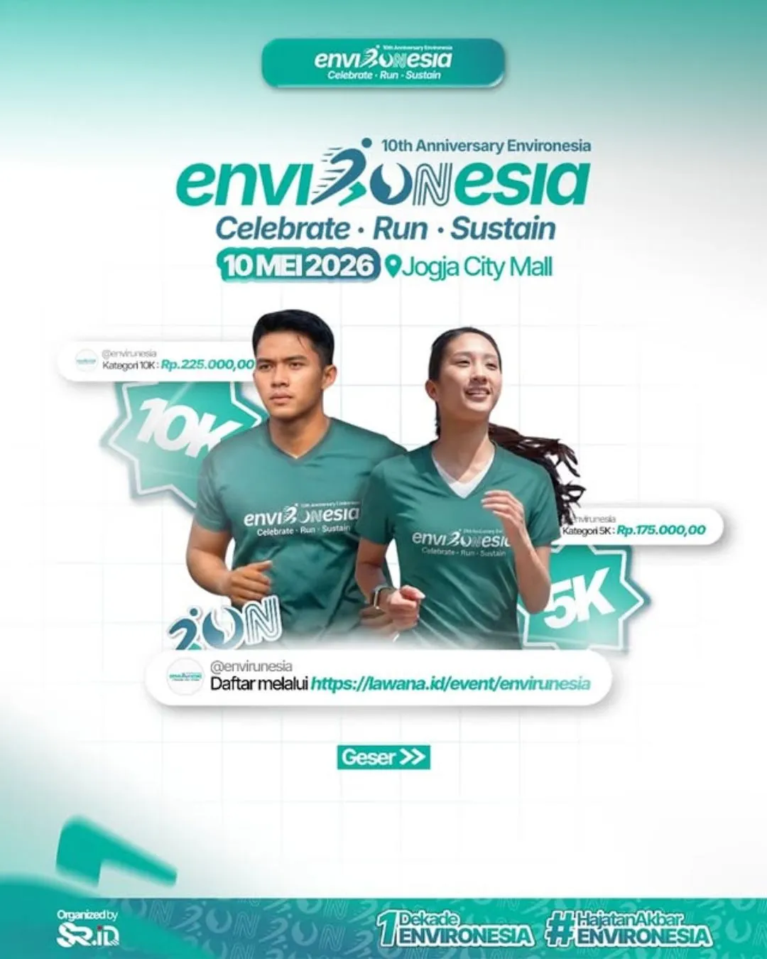 Poster event Environesia 2026 di Sleman pada Minggu, 10 Mei 2026