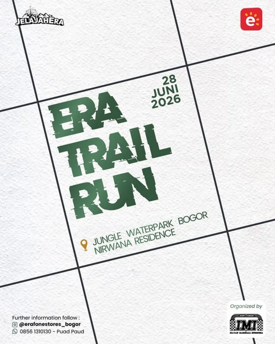 Poster event Era Trail Run 2026 di Bogor pada Minggu, 28 Jun 2026