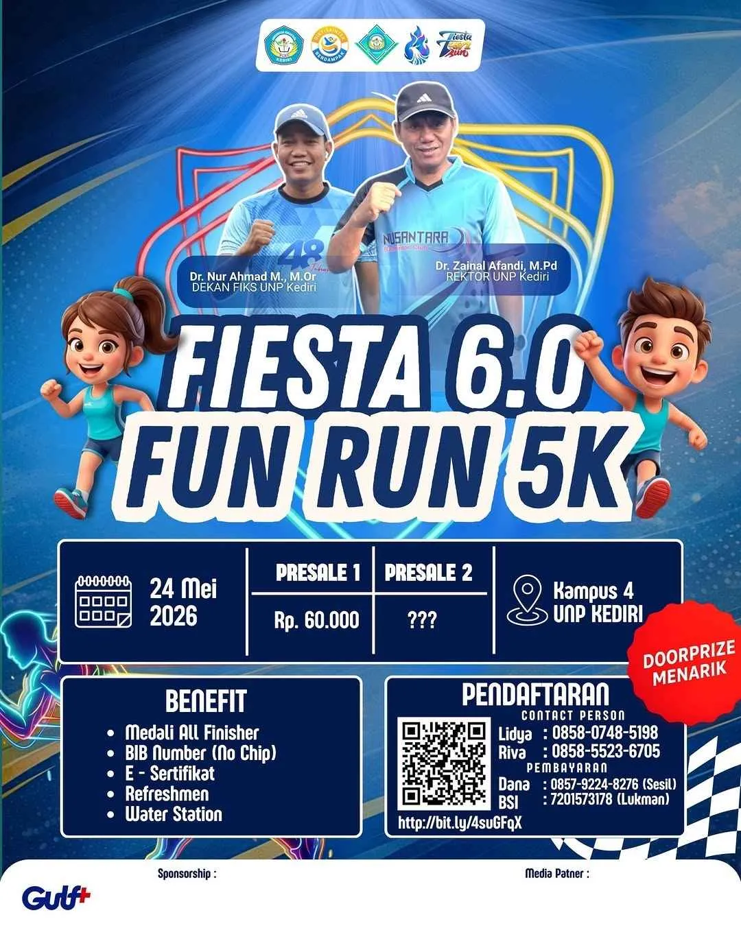 Poster event FIESTA Fun Run 2026 di Kediri pada Minggu, 24 Mei 2026