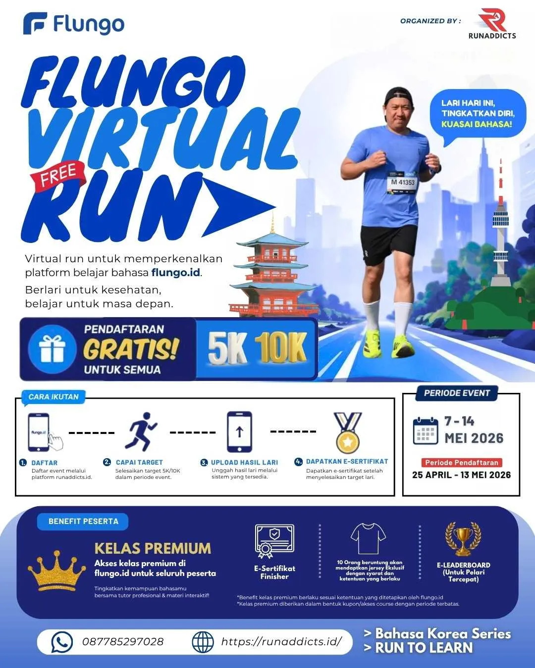 Poster event virtual Flungo Virtual Run 2026