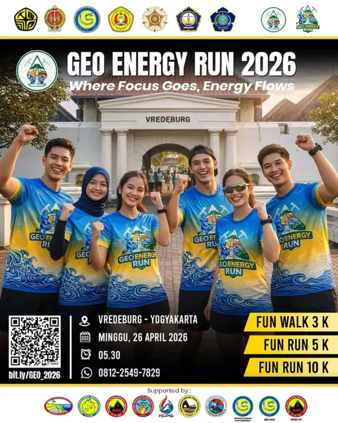 Poster event GEO ENERGY RUN 2026 di Yogyakarta pada Minggu, 26 Apr 2026