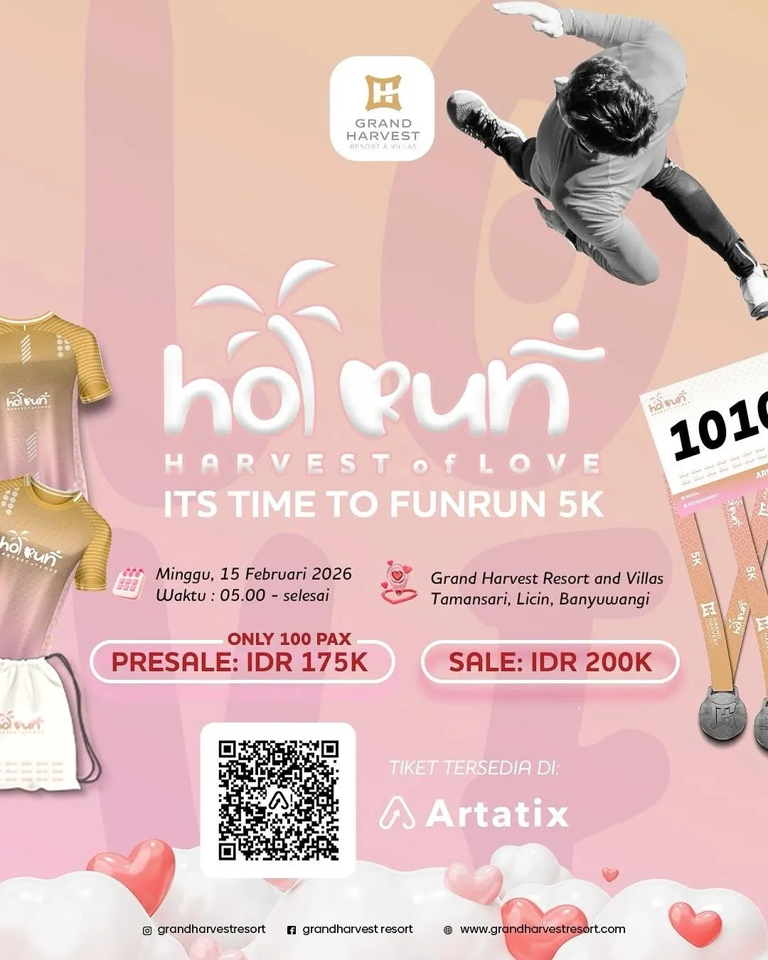 Poster event Hol Run 2026 di Banyuwangi pada Minggu, 15 Feb 2026