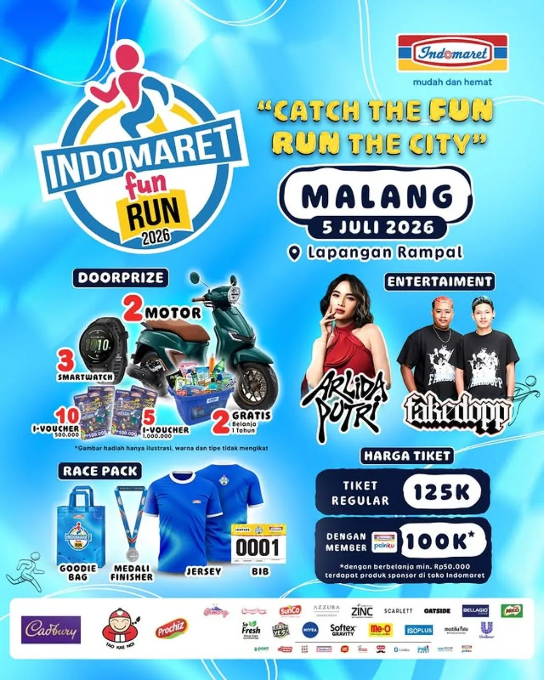 Poster event Indomaret Fun Run 2026 Malang di Malang pada Minggu, 5 Jul 2026