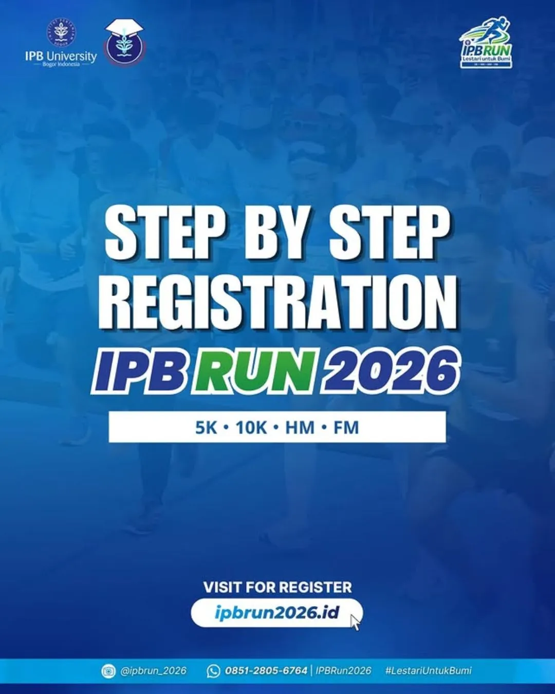 Poster event IPB Run 2026 di Bogor pada Minggu, 7 Jun 2026