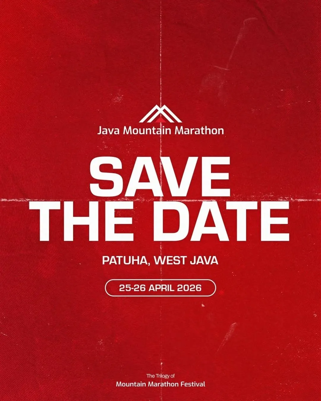 Poster event Java Mountain Marathon 2026 di Bandung pada Minggu, 26 Apr 2026