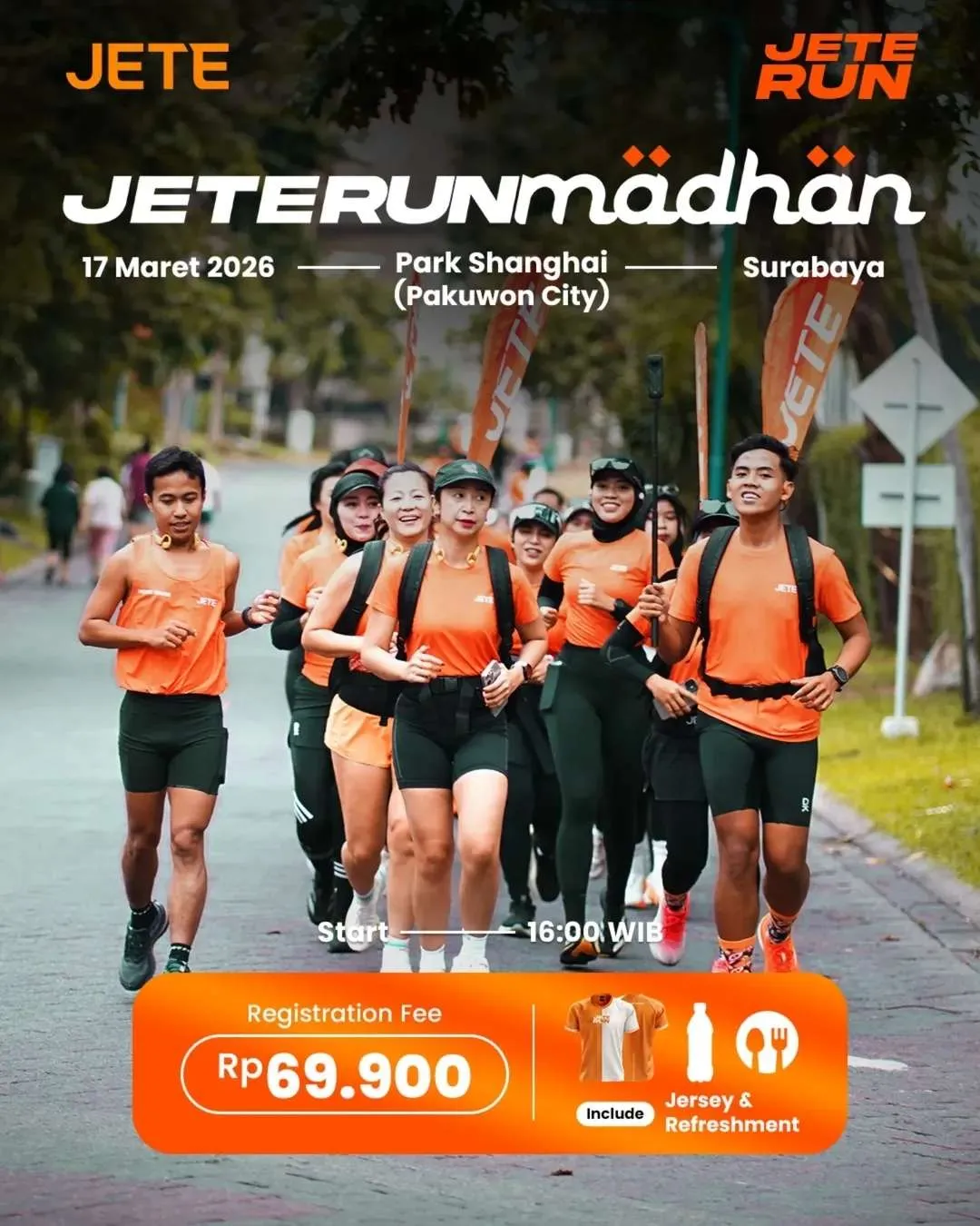 Poster event JETE RUNmadhan Goes To Surabaya di Surabaya pada Selasa, 17 Mar 2026