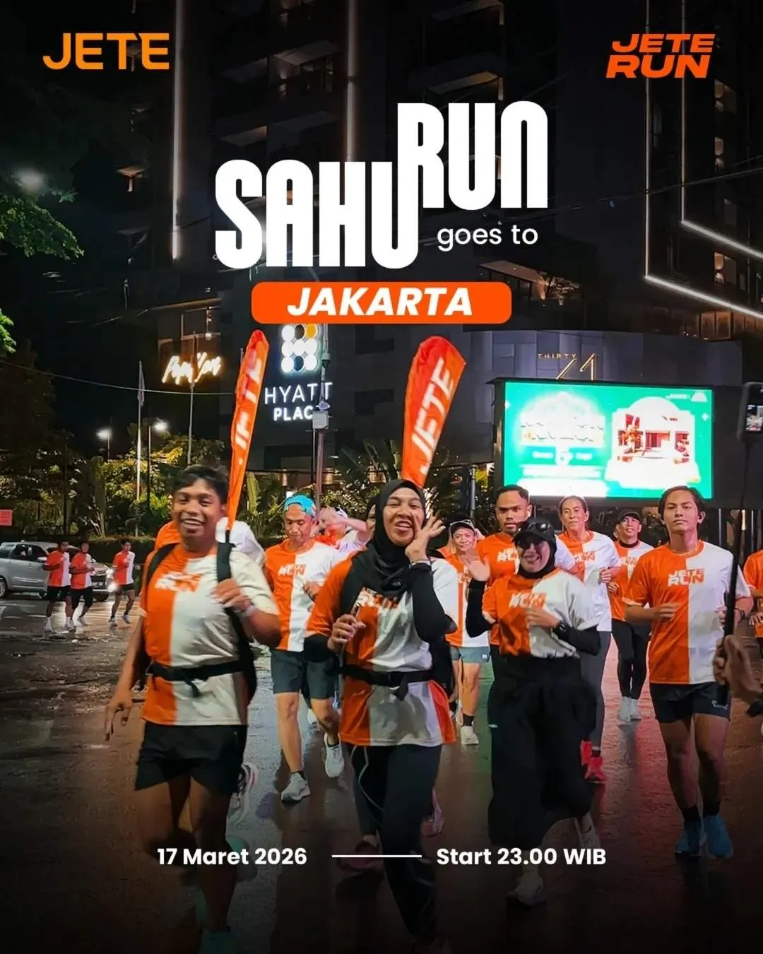 Poster event JETE SAHURUN Goes To Jakarta di Jakarta Selatan pada Selasa, 17 Mar 2026