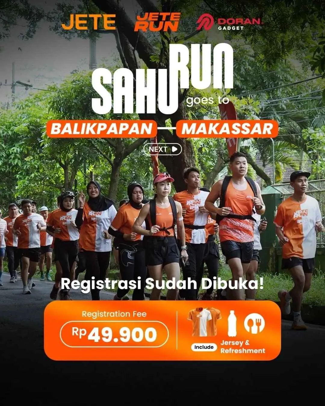 Poster event JETE SAHURUN Goes To Makassar di Makassar pada Sabtu, 7 Mar 2026