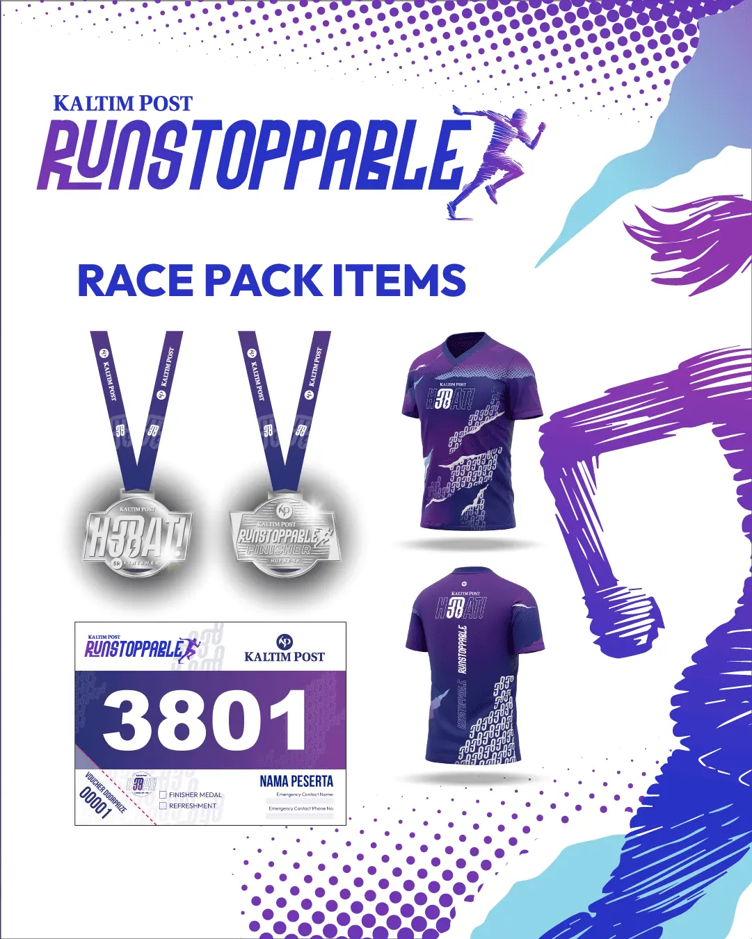Poster event Kaltim Post Runstoppable 2026 di Balikpapan pada Minggu, 25 Jan 2026