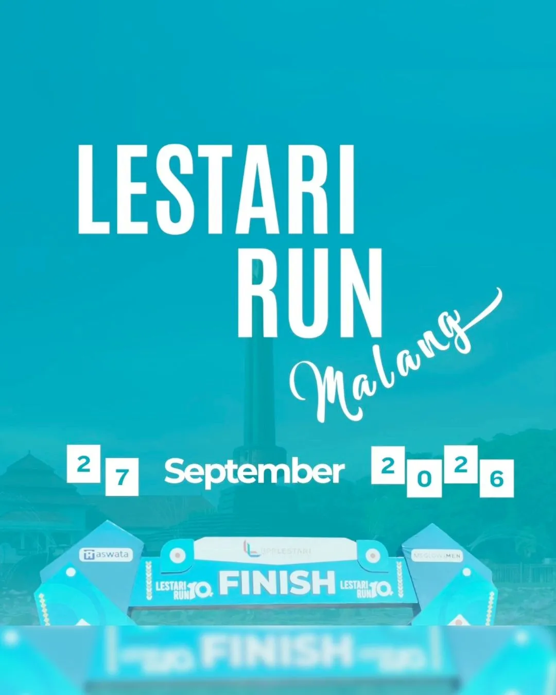 Poster event Lestari Run Malang 2026 di Malang pada Minggu, 27 Sep 2026