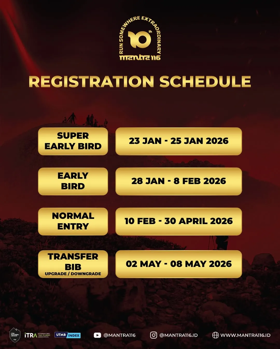 Poster event Mantra116 2026 di Pasuruan pada Jumat, 3 Jul 2026 – 5 Jul 2026