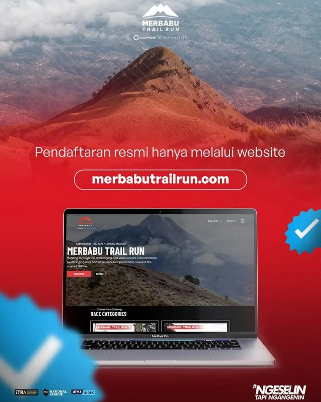 Poster event Merbabu Trail Run 2026 di Magelang pada Minggu, 6 Sep 2026