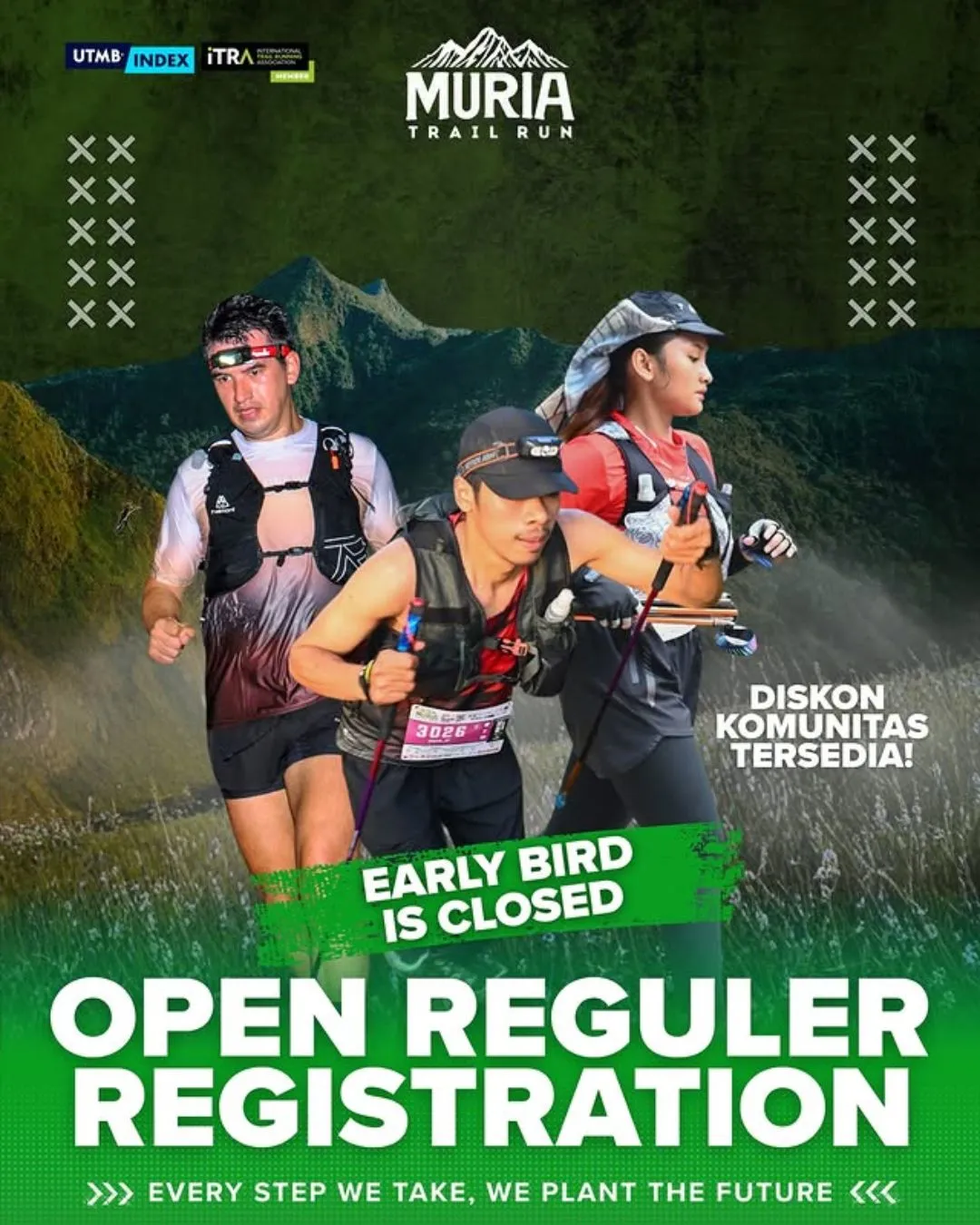 Poster event Muria Trail Run 2026 di Kudus pada Minggu, 2 Agu 2026