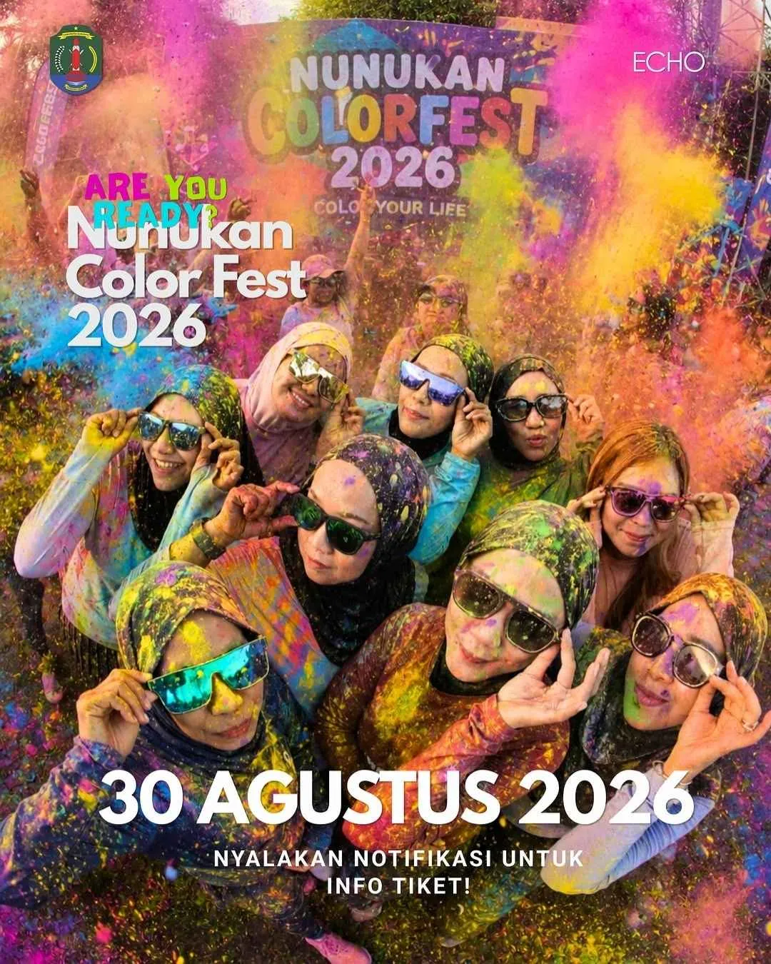 Poster event Nunukan Color Fest 2026 di Nunukan pada Minggu, 30 Agu 2026