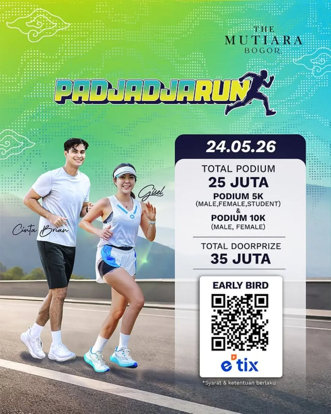 Poster event PADJADJARUN 2026 di Bogor pada Minggu, 24 Mei 2026