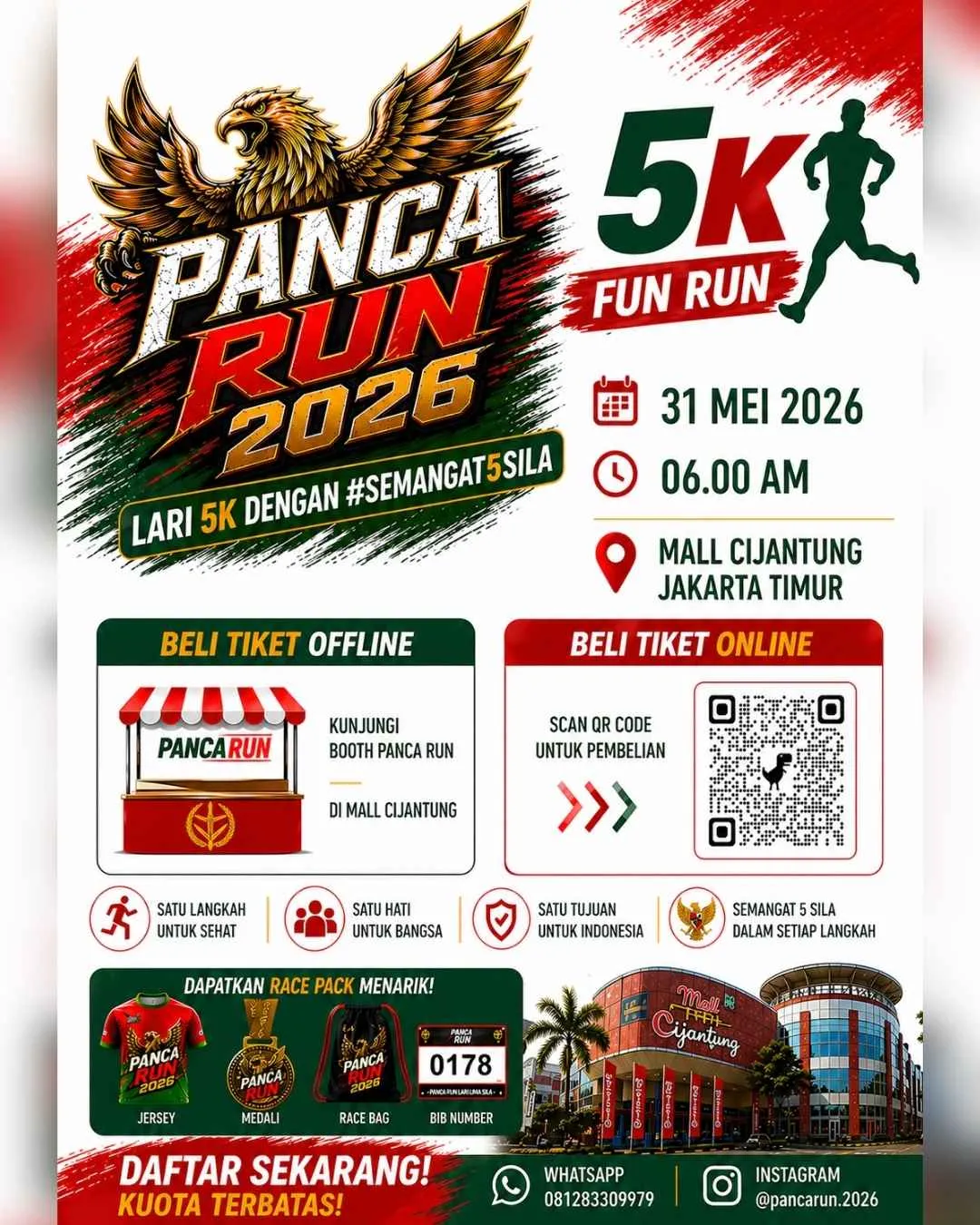 Poster event Pancarun 2026 di Jakarta Timur pada Minggu, 31 Mei 2026