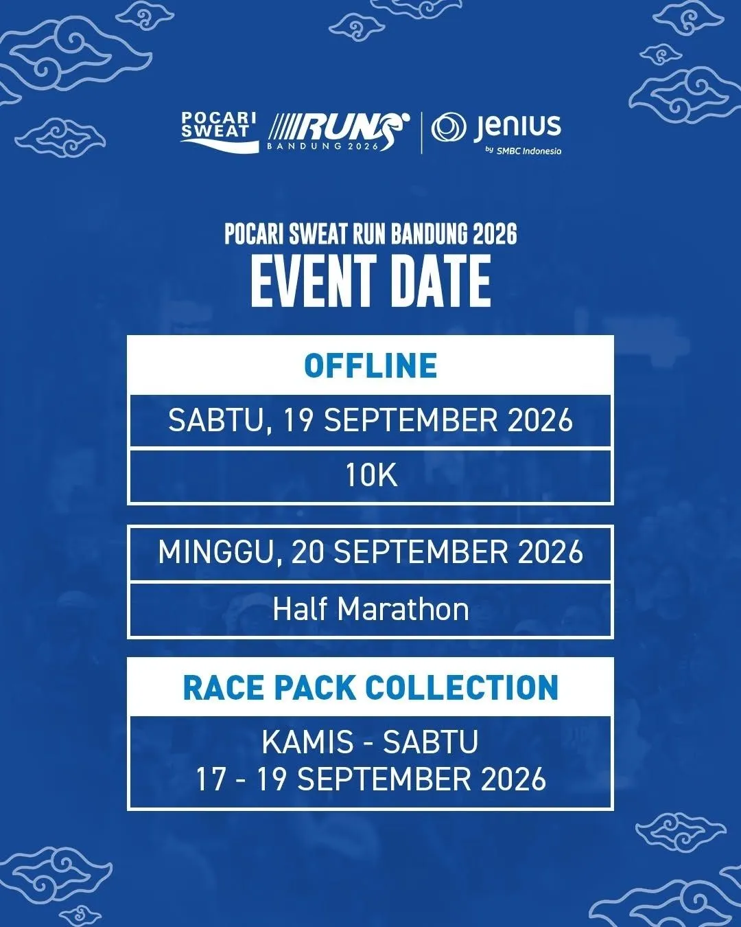 Poster event Pocari Sweat Run Bandung 2026 di Bandung pada Minggu, 20 Sep 2026