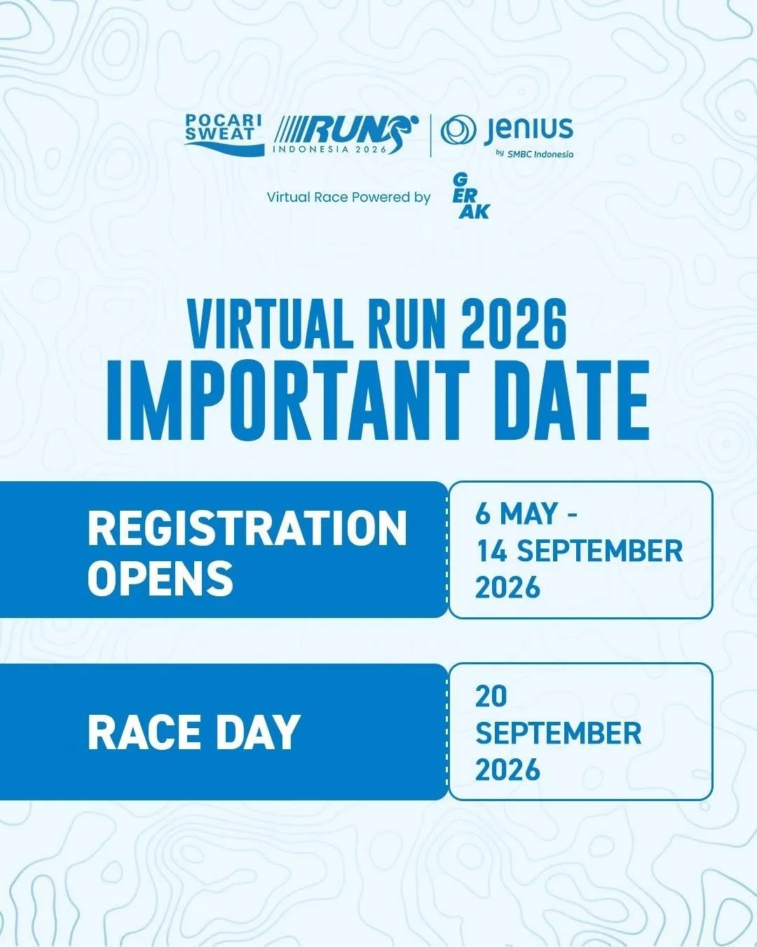 Poster event virtual Pocari Sweat Virtual Run 2026