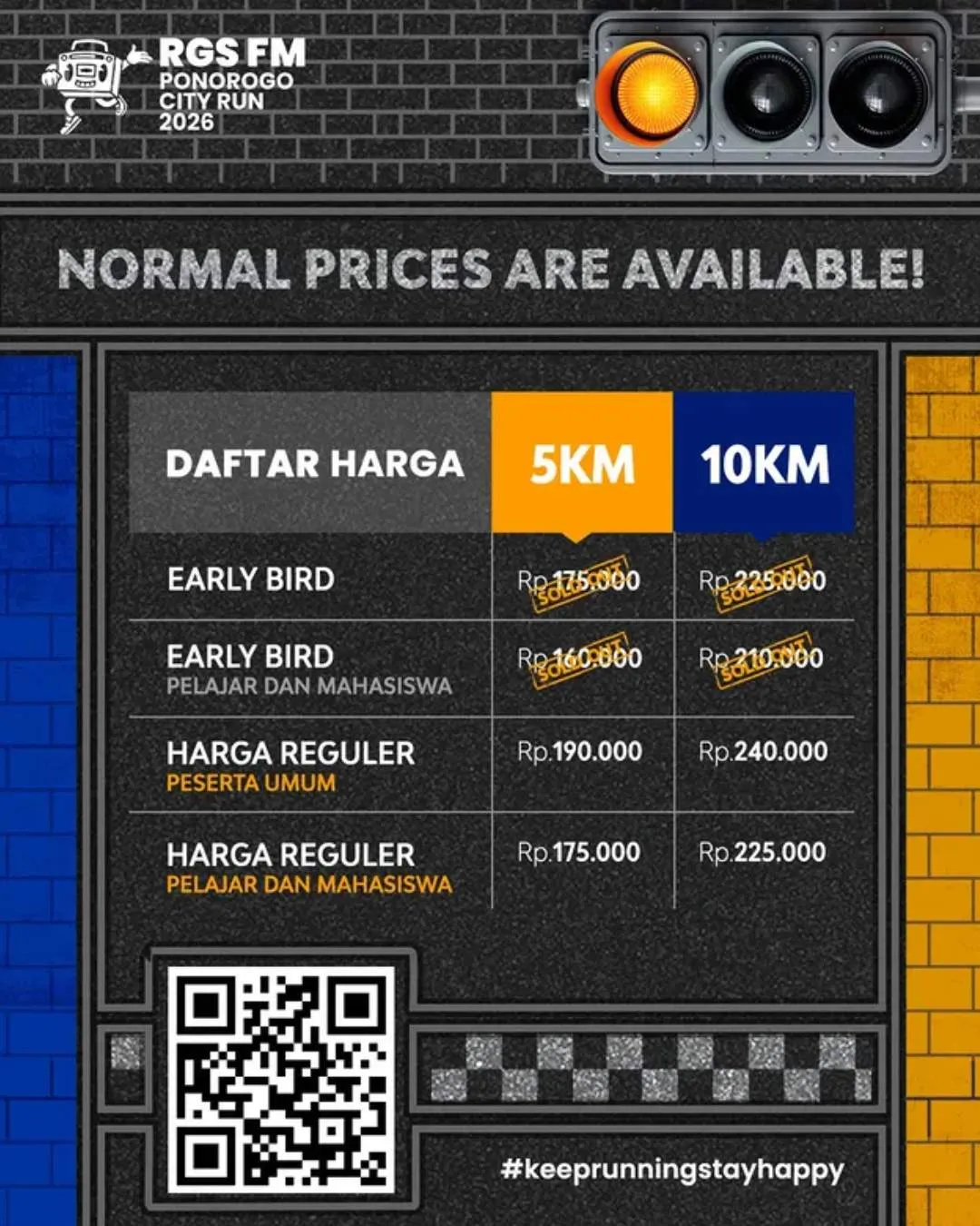 Poster event RGS FM Ponorogo City Run 2026 di Ponorogo pada Minggu, 1 Feb 2026