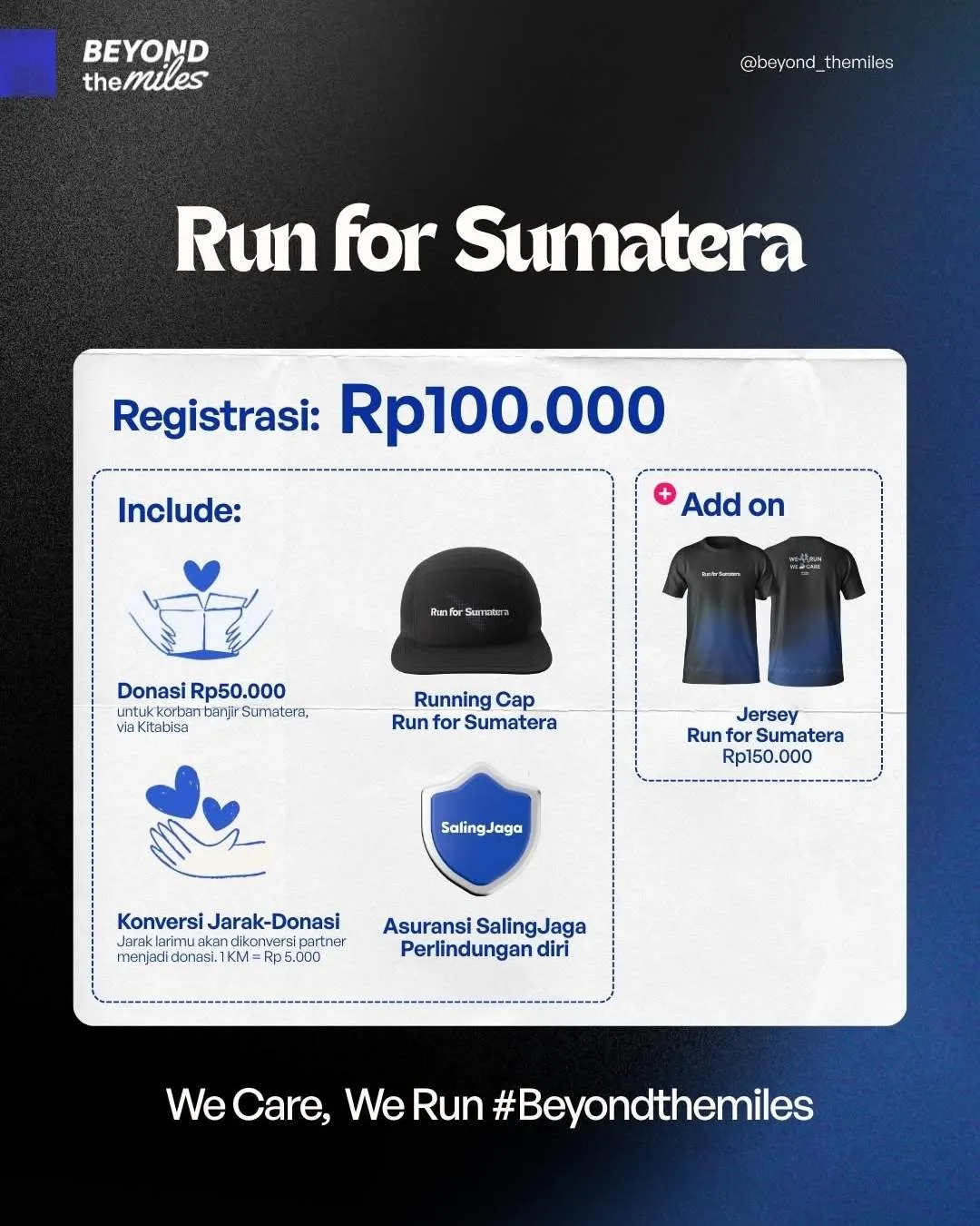 Poster event virtual Run for Sumatera 2025