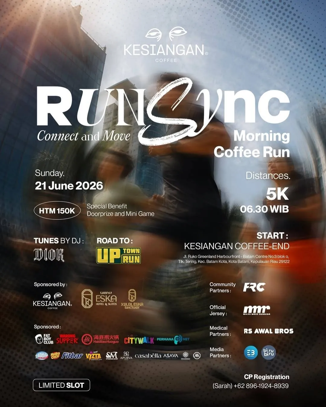 Poster event RUNsync: Connect and Move 2026 di Batam pada Minggu, 21 Jun 2026