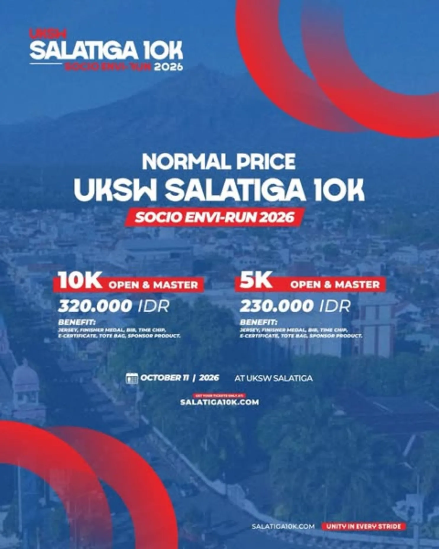 Poster event UKSW Salatiga 10K - Socio Envi-Run 2026 di Salatiga pada Minggu, 11 Okt 2026