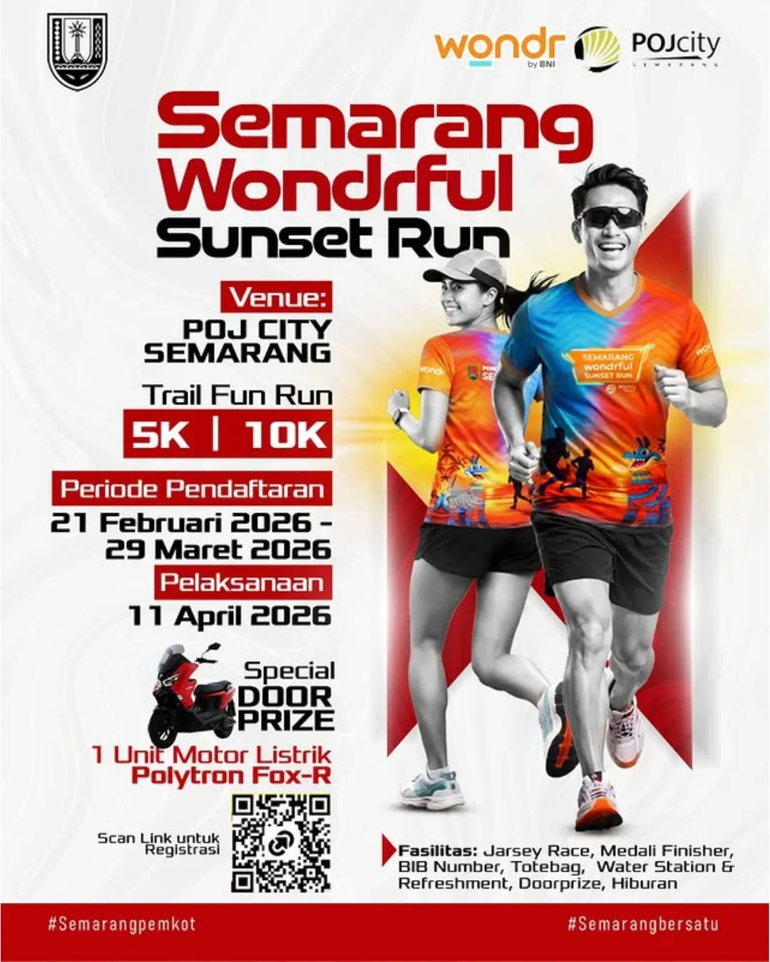 Poster event Semarang Wondrful Sunset Run 2026 di Semarang pada Sabtu, 11 Apr 2026