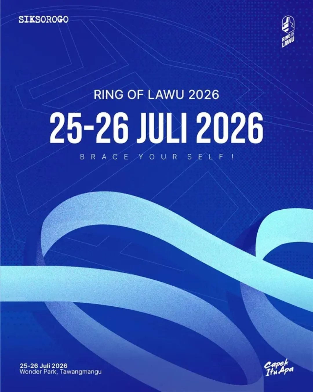 Poster event Siksorogo Ring of Lawu 2026 di Karanganyar pada Minggu, 26 Jul 2026