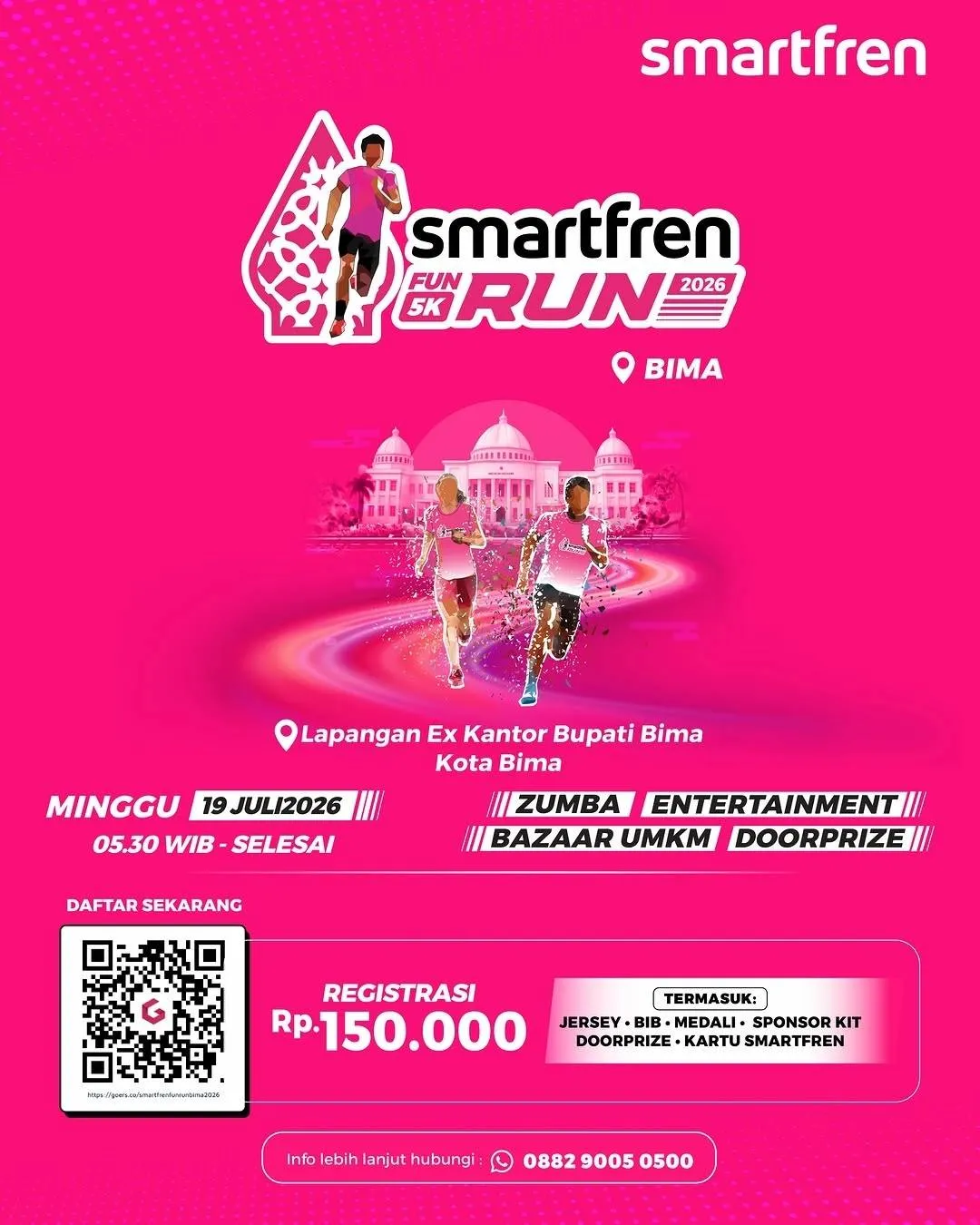 Poster event Smartfren Fun Run 2026 Bima di Bima pada Minggu, 19 Jul 2026