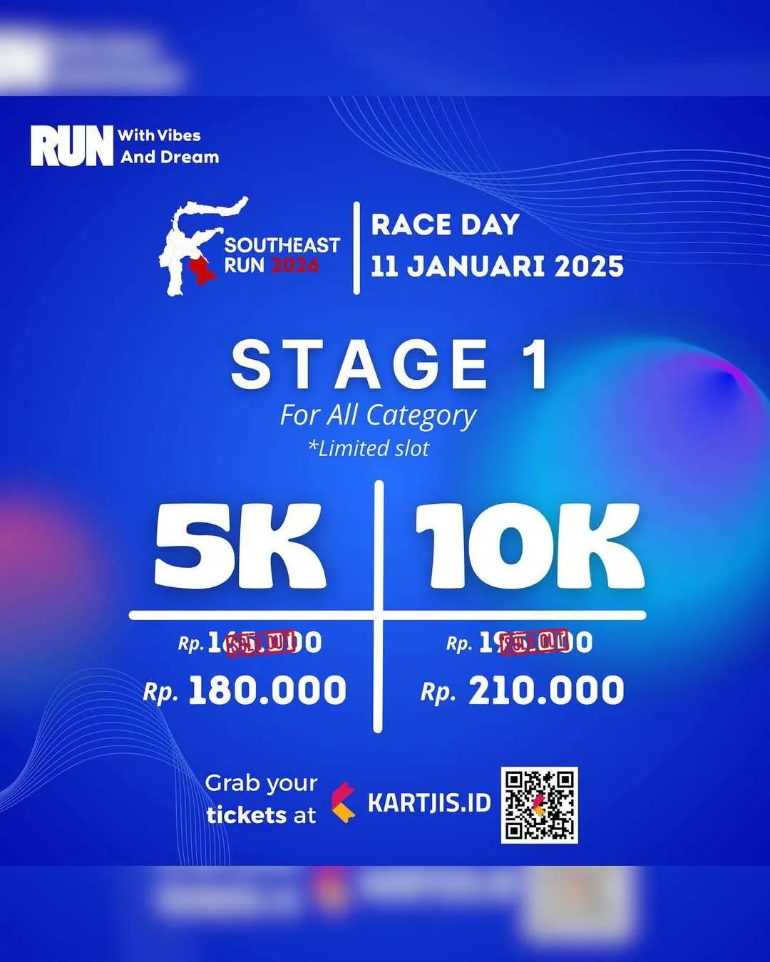 Poster event Southeast Run 2026 di Kendari pada Minggu, 11 Jan 2026