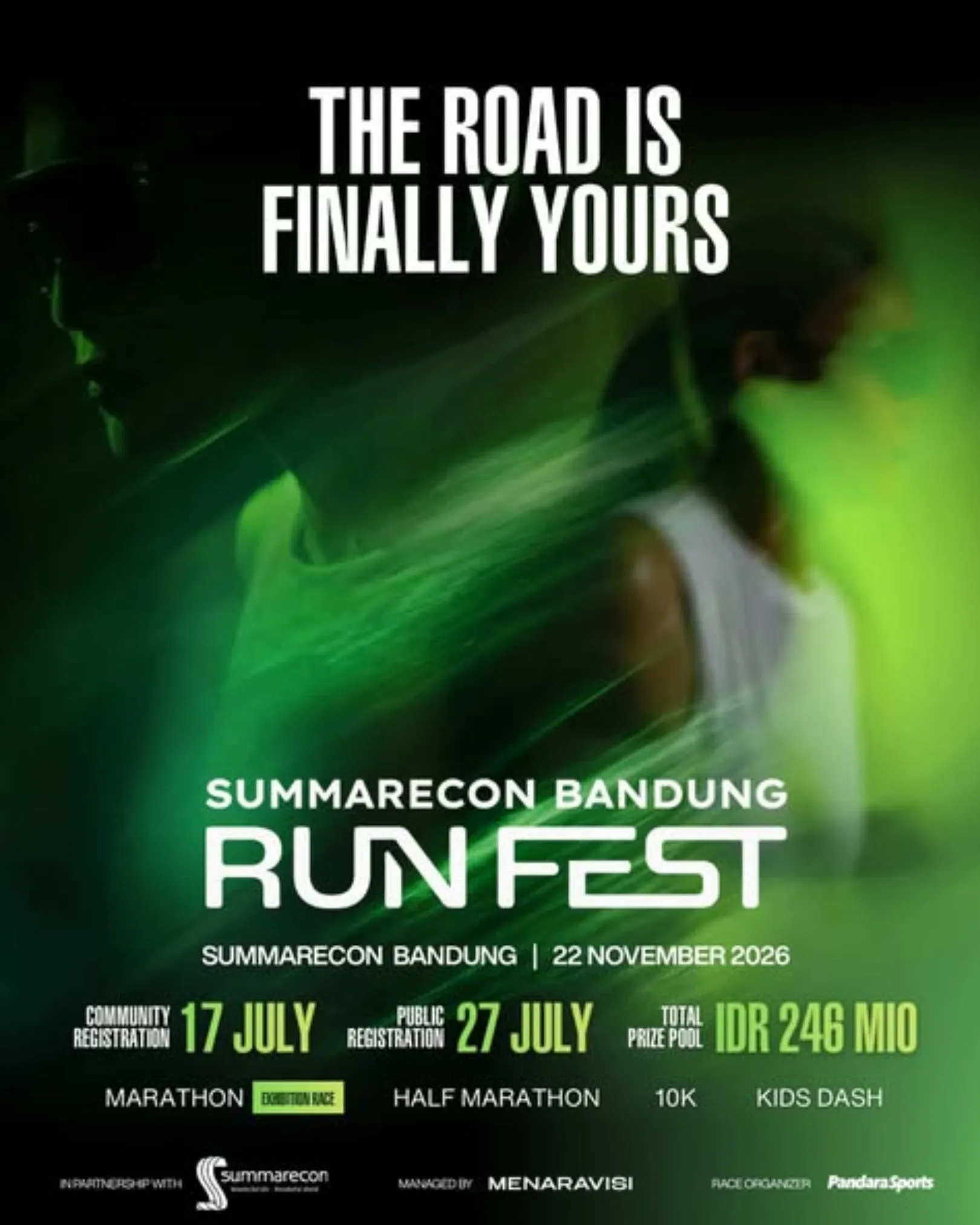 Poster event Summarecon Bandung Run Fest 2026 di Bandung pada Minggu, 22 Nov 2026