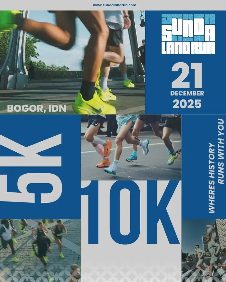 Poster event Sunda Land Run 2025 di Bogor pada Minggu, 21 Des 2025