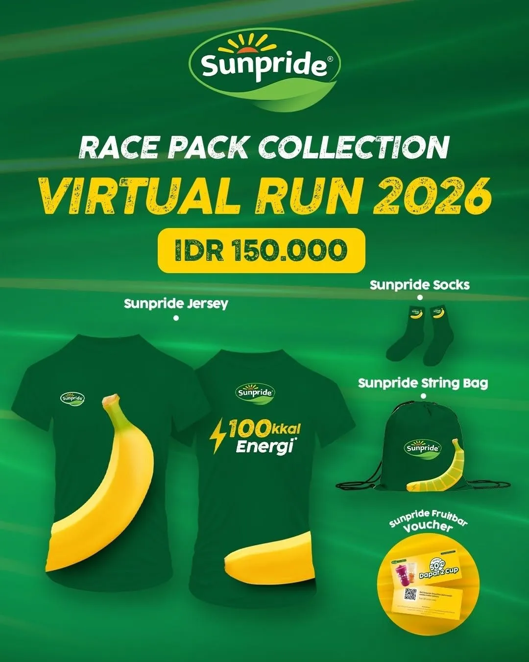 Poster event virtual Sunpride Virtual Run 2026