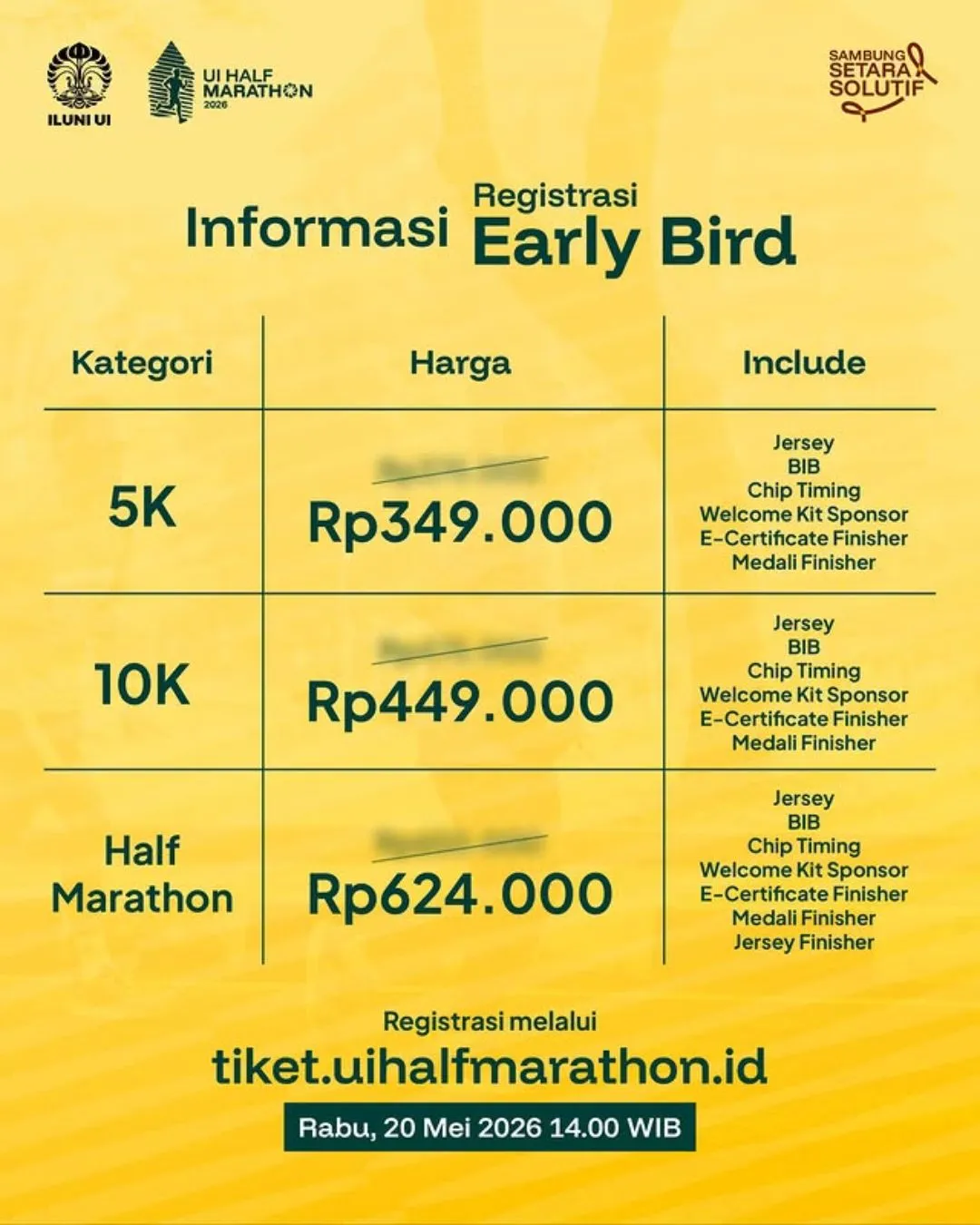 Poster event UI Half Marathon 2026 di Depok pada Minggu, 11 Okt 2026